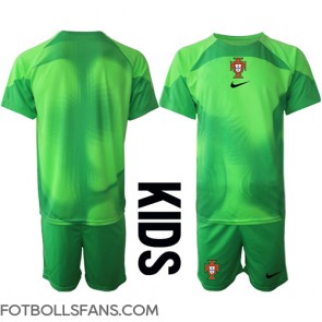 Portugal Målvakt Replika Hemmatröja Barn VM 2022 Kortärmad (+ Korta byxor)